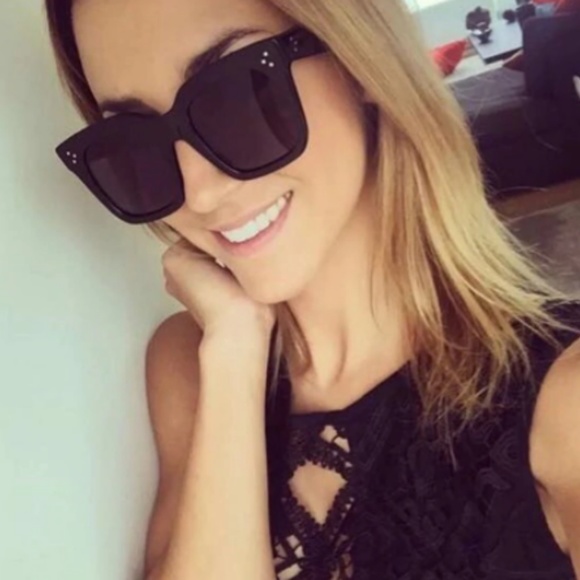 NEW Fashion Square Oversized Sunglasses - Picture 5 of 8